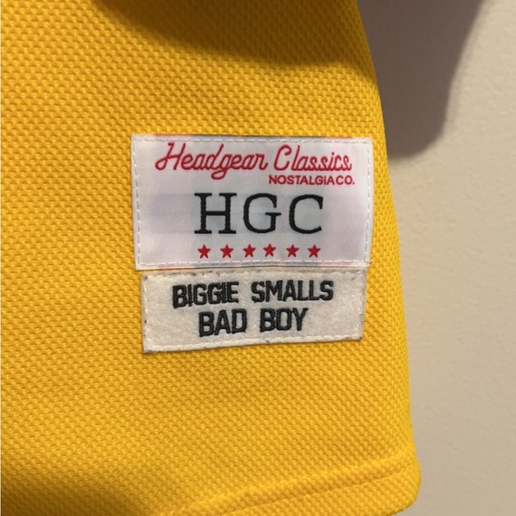 BAD BOY BIGGIE SMALLS YOUTH HOCKEY JERSEY YELLOW - Picture 6 of 6